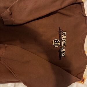 Cabela's Field Duty Brown Sweatshirt